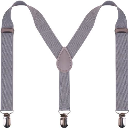 Suspenders for Boy and Girl Adjustable Elastic with Strong Metal Clips Suitable for Kids Toddler Baby