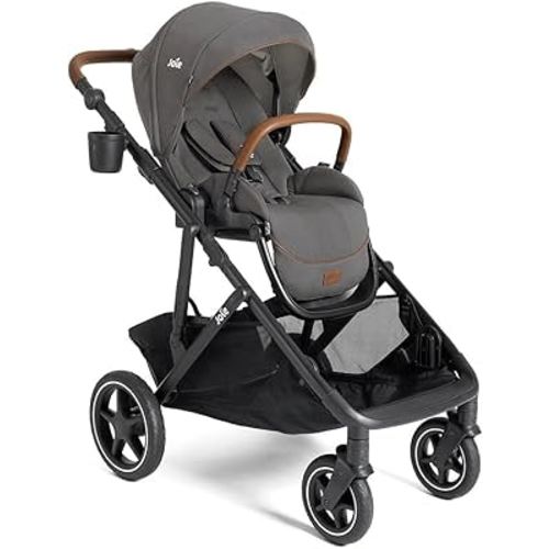 Joie Chive Single-to-Double Modular Stroller, 20+ Customizable Modes, Suspension & All-Terrain Rubber Wheels, Expandable UPF 50+ Canopy (Thunder)