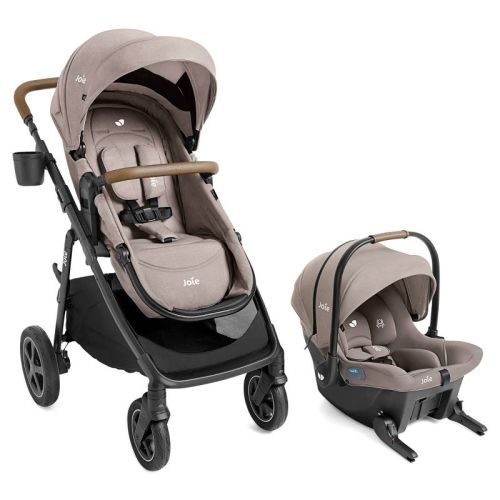 Joie Ginger DLX and Mint Latch Travel System with Car Seat - Mocha