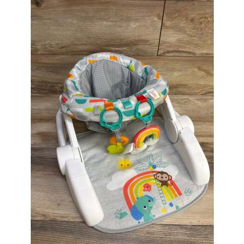 NEW Bright Starts Learn-to-Sit 2-Position Floor Seat in Playful Paradise
