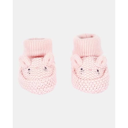 Baby Bunny Crochet Booties - Pink - Carter's | Carter's