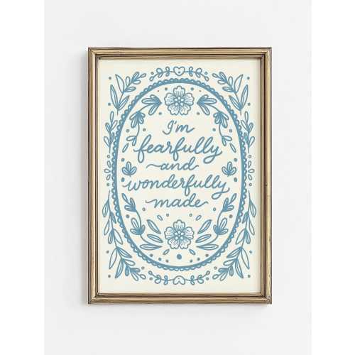 Fearfully and Wonderfully Made Nursery Print - Digital Download