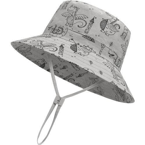 Baby Sun Hat Baby Boy Hats Toddler Hat UPF 50+ Bucket Hat for Baby Girls Infant Beach Hat with Wide Brim Kids Caps
