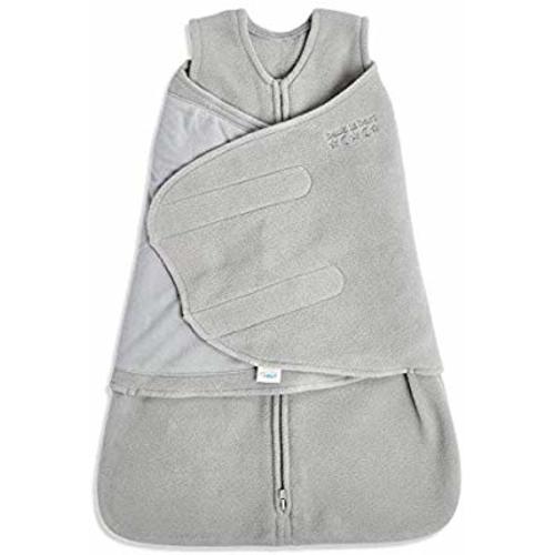 HALO Sleepsack Swaddle, M-Fleece, Gray, Newborn