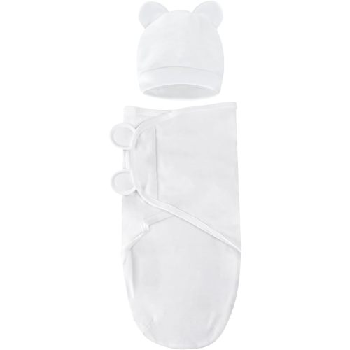Baby Swaddle Sleep Sacks with Hats for 0-3 Months Baby Swaddle Blanket Wrap Newborn Swaddles Sack for Baby Boy Girl
