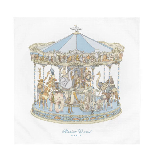 Carré Carousel Swaddle | Blue – HUGBUG Children's Shop