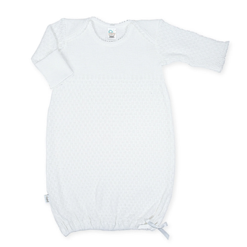 Paty Knit Overlap Shoulder gown 3m