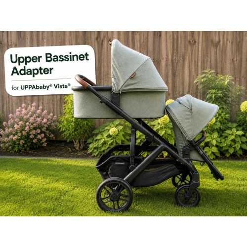 Upper Bassinet Adapters for UPPAbaby® Vista® | 2015+ V2 V3 Compatible | with RumbleSeat |