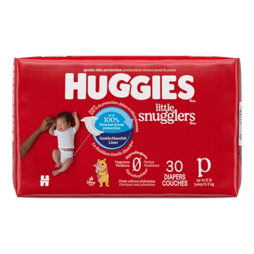 Huggies Little Snugglers Diapers, Size 1, Size 2, Newborn, Premie