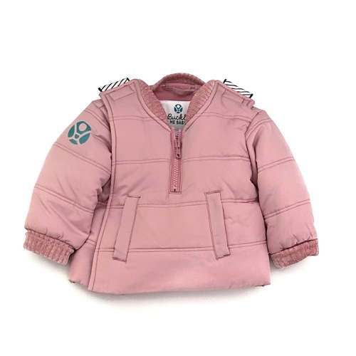Buckle Me Baby Coats - Safer Car Seat Toddler Girls Warm Winter Jacket/Quick Close Winter Coat - Cotton Candy Pink- Size 18 Months - As Seen On Shark Tank