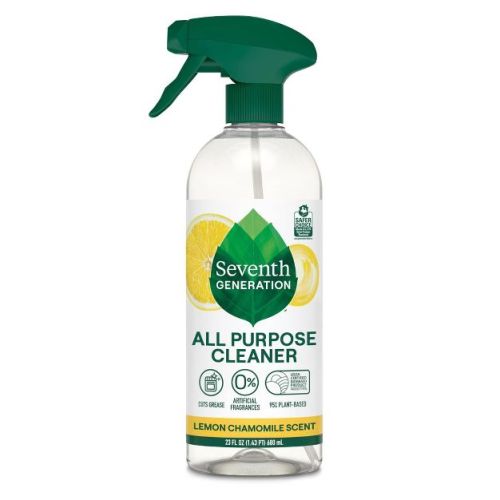 Seventh Generation Lemon All Purpose Cleaner Spray - 23 fl oz: Dye-Free, Phosphate-Free, Artificial Fragrance-Free
