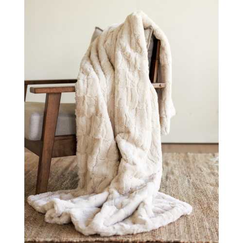 Posh Sorbet Almond Plush Blanket | Minky Couture
