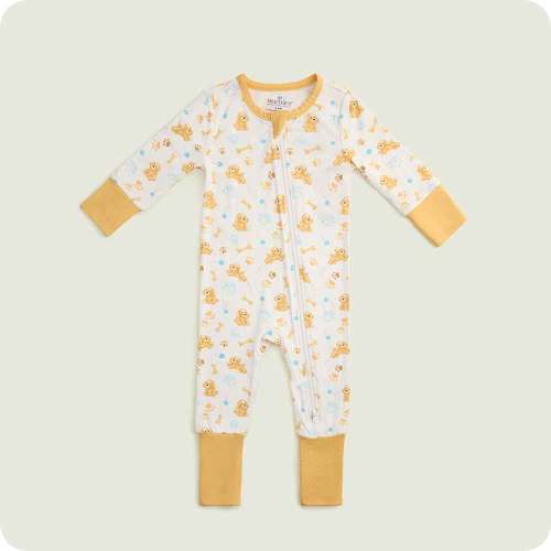 Golden Dog Footie Pajamas