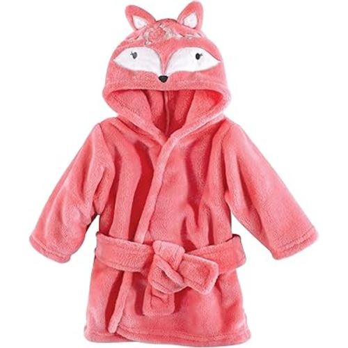 Hudson Baby Unisex Baby Plush Animal Face Bathrobe