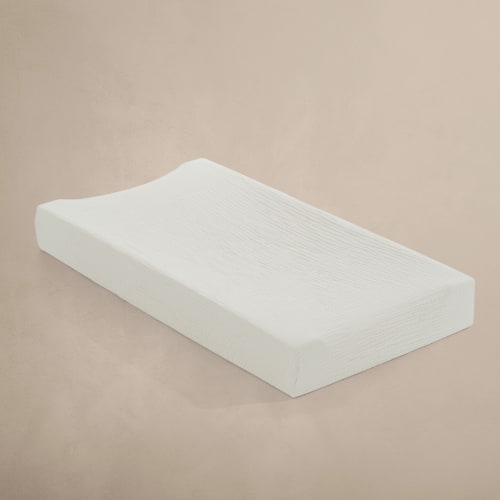 'Eggshell' Creme - Premium Muslin Changing Pad Cover