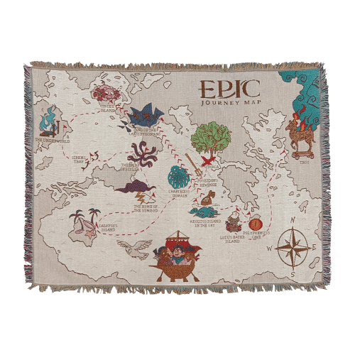 Premium Journey Map Woven Blanket (EPIC Signature Collection)