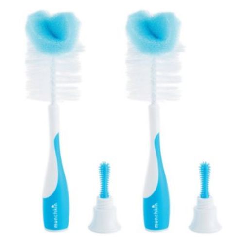 Munchkin® 2-Pack Sponge™ 2-in-1 Bottle Brushes in Blue - BLUE - 2 PACK