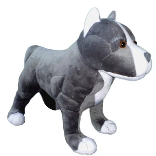 Adore 13" Standing Hope The Pit Bull Dog Stuffed Animal Plush Toy