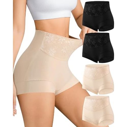 Maternity Seamless Underwear High Waisted Postpartum Briefs Lace Full Coverage No Show Panties Soft Stretchy Briefs