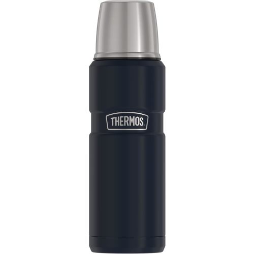 THERMOS Stainless King Vacuum-Insulated Compact Bottle, 16 Ounce, Midnight Blue