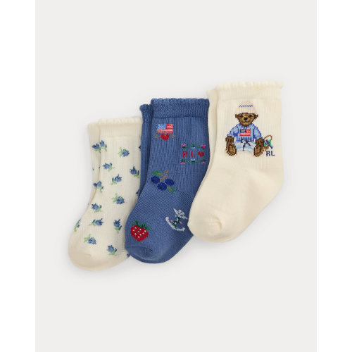 Polo Bear Crew Sock 3-Pack