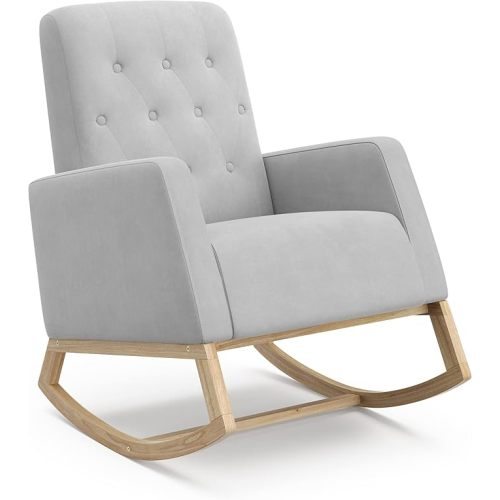 Storkcraft Northern Lights Nursery Rocker (Steel/Natural) - Upholstered
