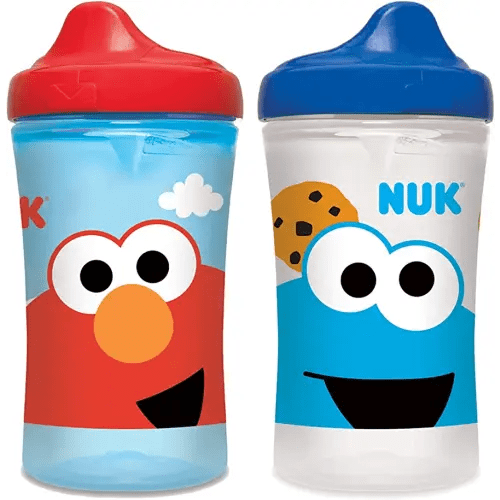 NUK Sesame Street Hard Spout Cup, 10 Oz, 2 Pack – BPA Free, Spill Proof Sippy Cup