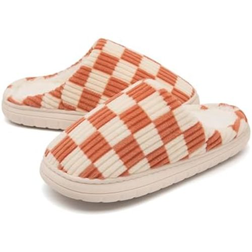 Jaeynow Fuzzy Slippers for Women Indoor,Unisex House Shoes Memory Foam Slippers for Men Winter Warm Plush Bedroom Shoes with Faux Fur Lining Comfy Trendy Gift Slippers