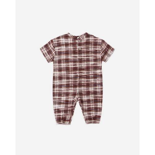 Hayes Jumpsuit || Burgundy Plaid – Rylee + Cru