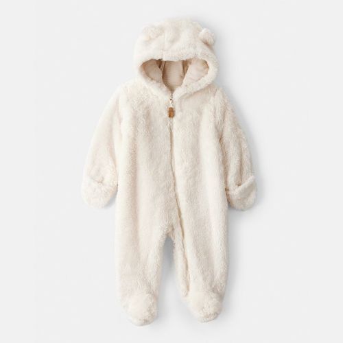 Carter's Hooded Long-Sleeve Sherpa Jumpsuit