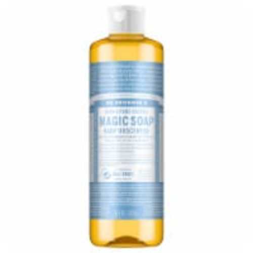 Dr. Bronner's 18-in-1 Pure-Castile Liquid Magic Soap Baby Unscented, 16 fl oz