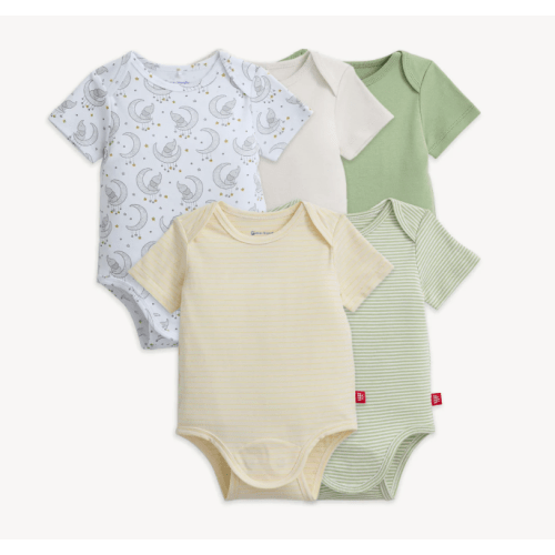 Magnetic 5-Pack Bodysuit – Green Combo