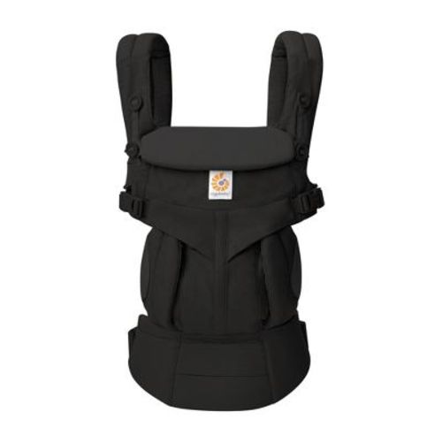 Ergobaby Omni Classic All Carry Positions Baby Carrier for Newborn to Toddler - Pure Black: Cotton, 45 lbs Max Capacity, Includes Removable Hood