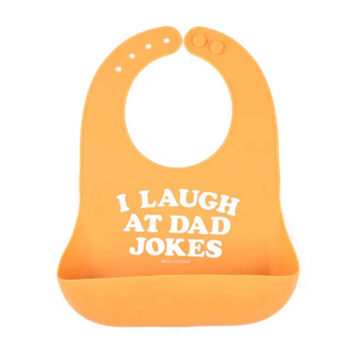 I Laugh At Dad Jokes Silicone Wonder Bib