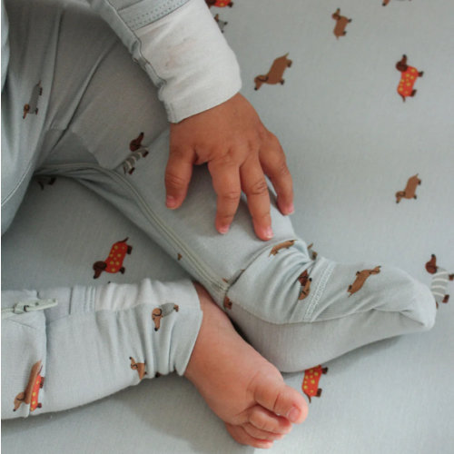 Woof Sage Convertible Footie Pajamas | günamüna