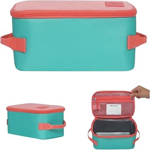 Huhu Insulated Cooler Bag - Water-Resistant Lunch & Baby Bottle Cooler - Easy-to-Clean, Leak-Free Interior – On-The-Go Tote Bag Perfect for Snacks, Bottles & Toddler Meals