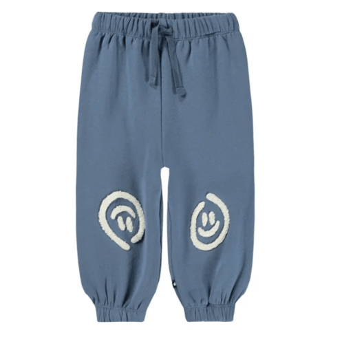 Molo 
Simon Smileys organic cotton joggers | Blue