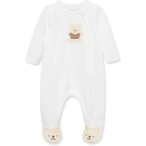Little Me Baby Boys' Gentle Bear Footie, 3 Months