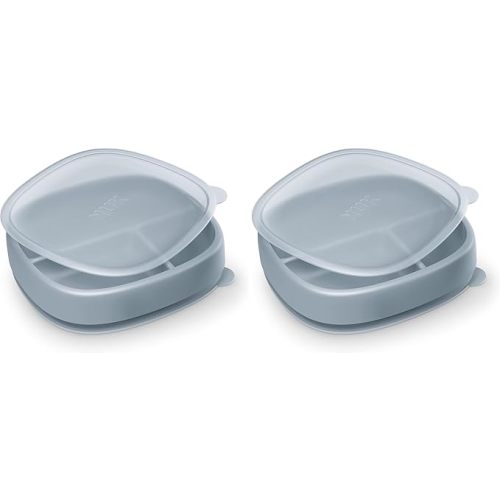 NUK Suction Plate | with Lid | Pack of 2 | for Nature Series