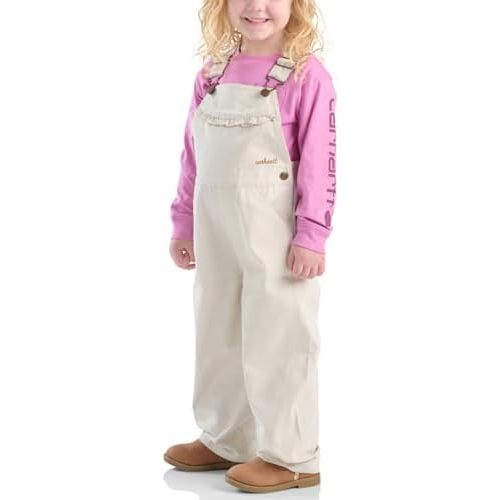 Carhartt Kid's CM9757 Canvas Ruffle Front Overall - Girls