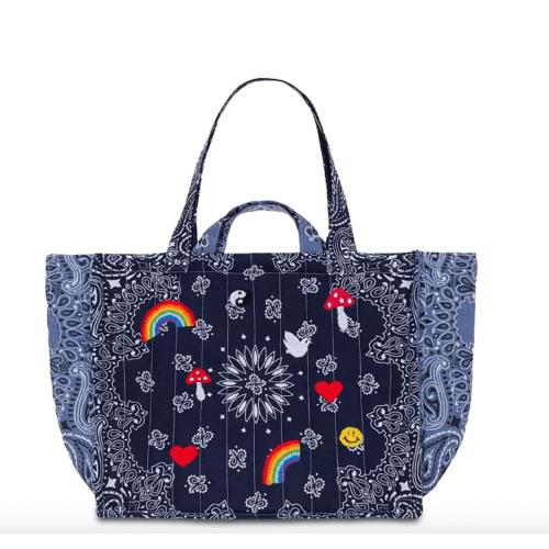 Call it By Your Name - Maxi Cabas Bandana Tote - Navy