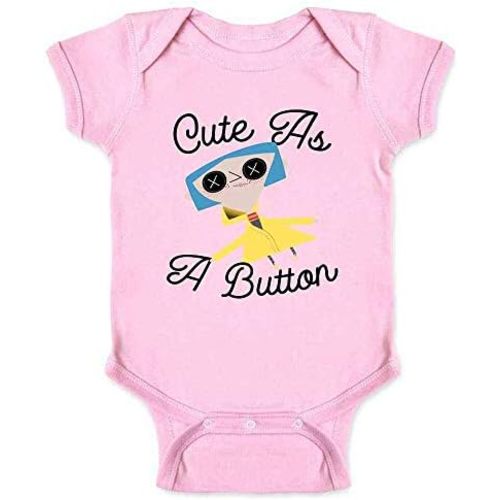 Pop Threads Cute As A Button Doll With Button Eyes Infant Baby Boy Girl Bodysuit