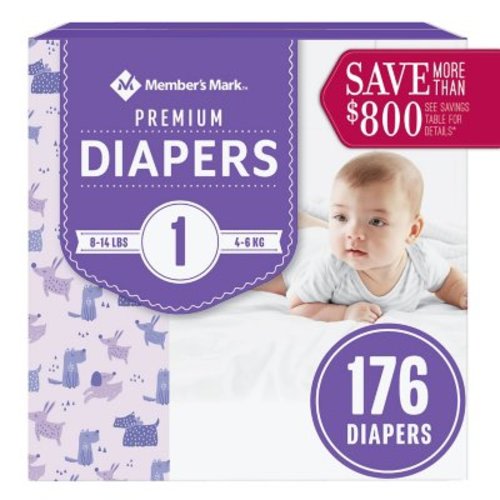 Member's Mark Premium Baby Diapers, Sizes: Newborn - 7 - Sam's Club
