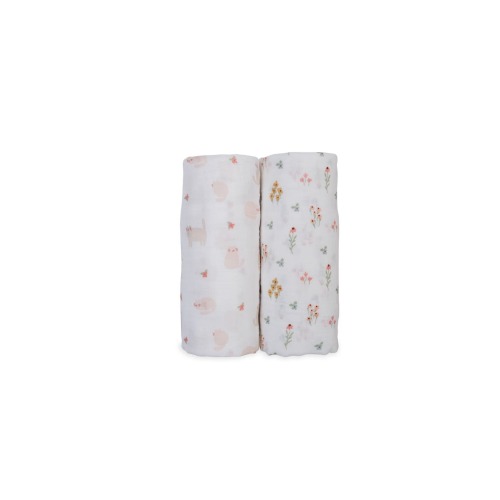 Cotton Muslin Swaddles 2 Pack, Large
- Only a few left