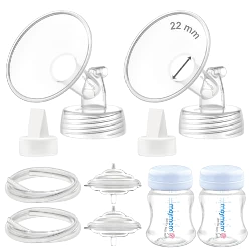 Maymom Pump Parts Compatible with Spectra S2 S1, 22mm Flange Valve Tube Bottle Backflow Protector, Not Original Spectra S2 Replacement Pump Parts Duckbill Valve Bottle