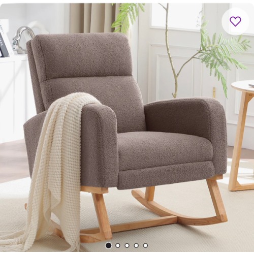 Anacely 28" Wide Roki with Solid Wood and Footrest