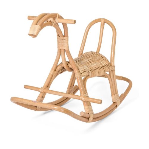 Rattan Rocking Horse, Natural - Ride-Ons & Rockers - Maisonette
