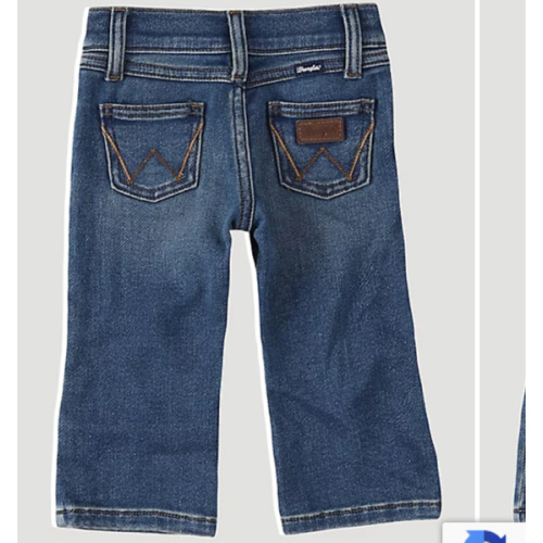 Little Boy's Stitched Pocket Western Jean