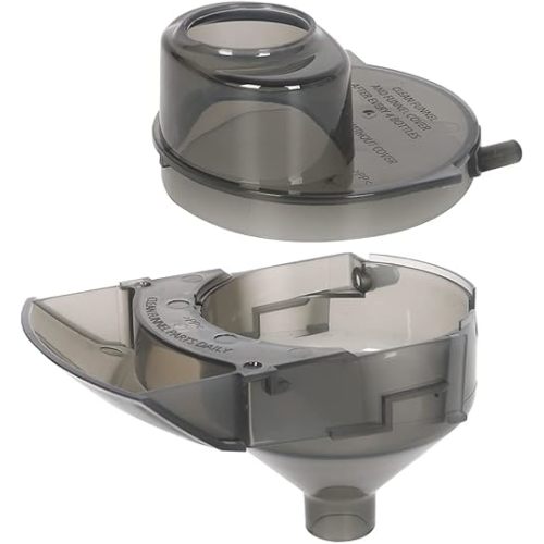 2 Pieces Replacement Parts Compatible with Baby Brezza Formula Pro Advanced FRP0046 Replacement Funnel and Cover. Grey, Gray, Funnel01