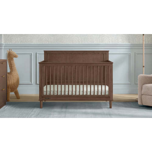 Penelope Collection Set w/ 6 Drawer Dresser & Light Caramel Andie Boucle Nursery Glider